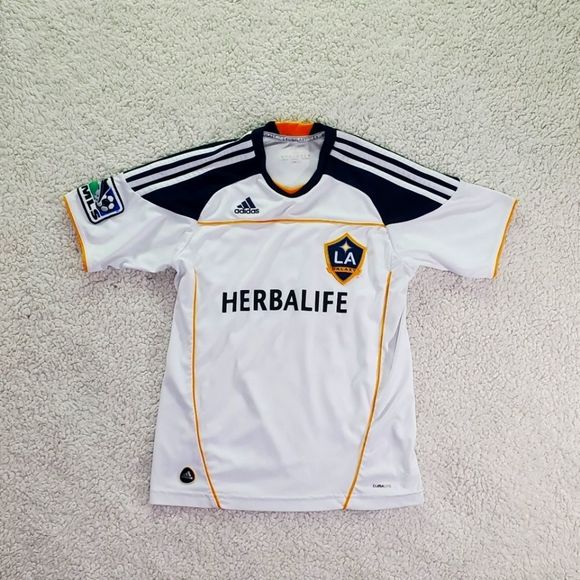 LA Los Angeles Galaxy MLS Adidas 2010 Soccer Jersey - Picture 1 of 7